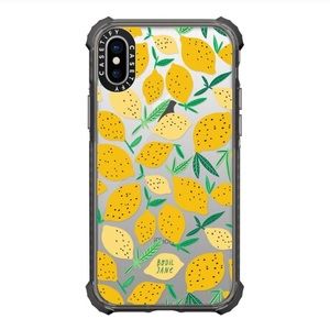 🍋Casetify Lemon iPhone X Case Popsocket Durable